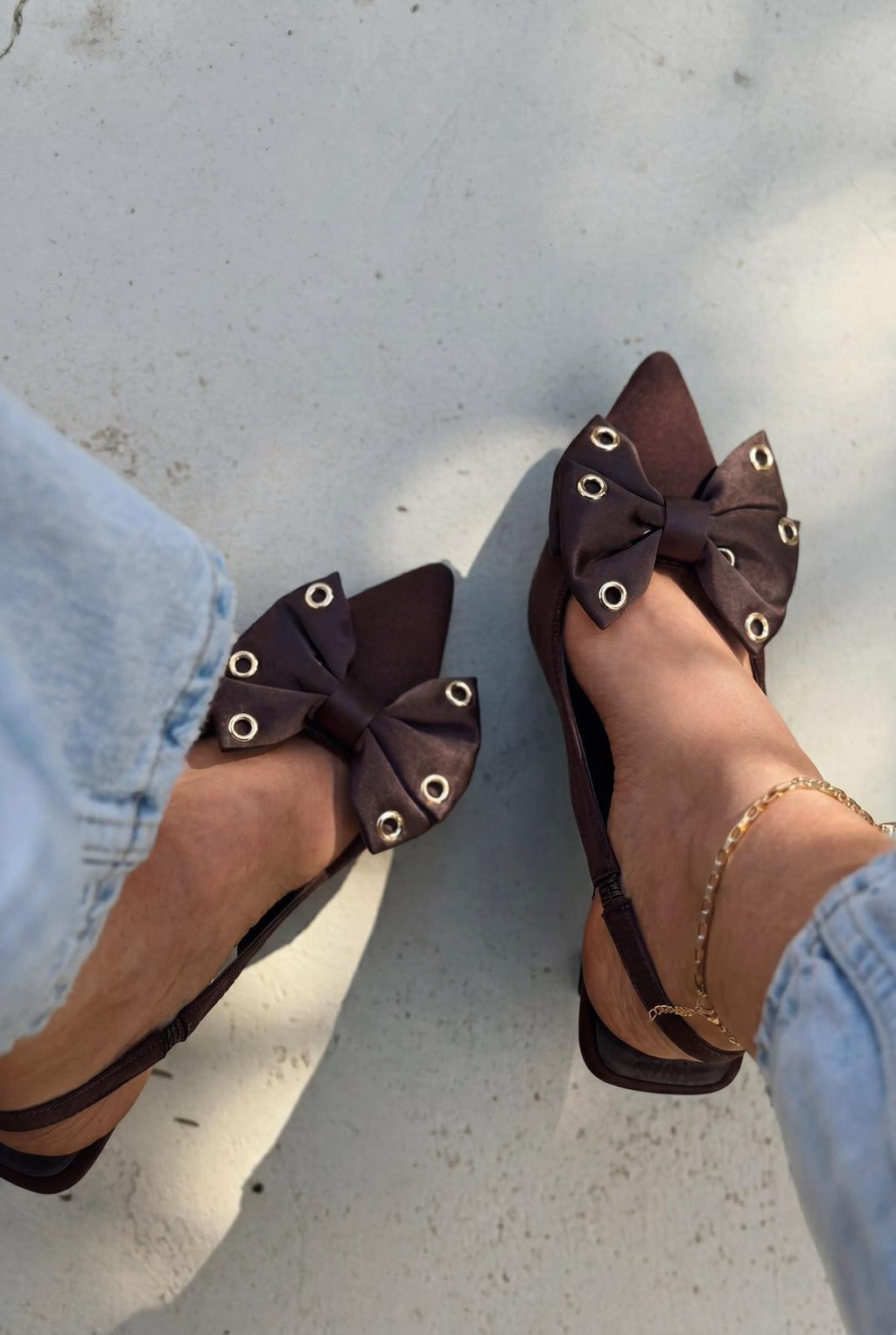 Delvonis Light Brown Satin Women's Stilettos