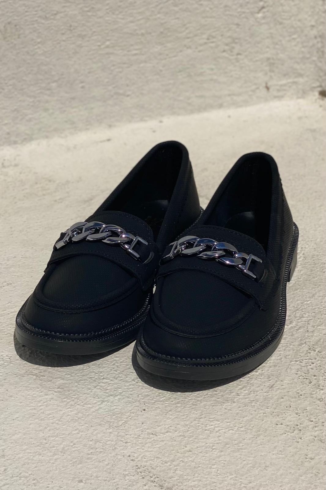 Entra Black Nubuck Women's Loafers