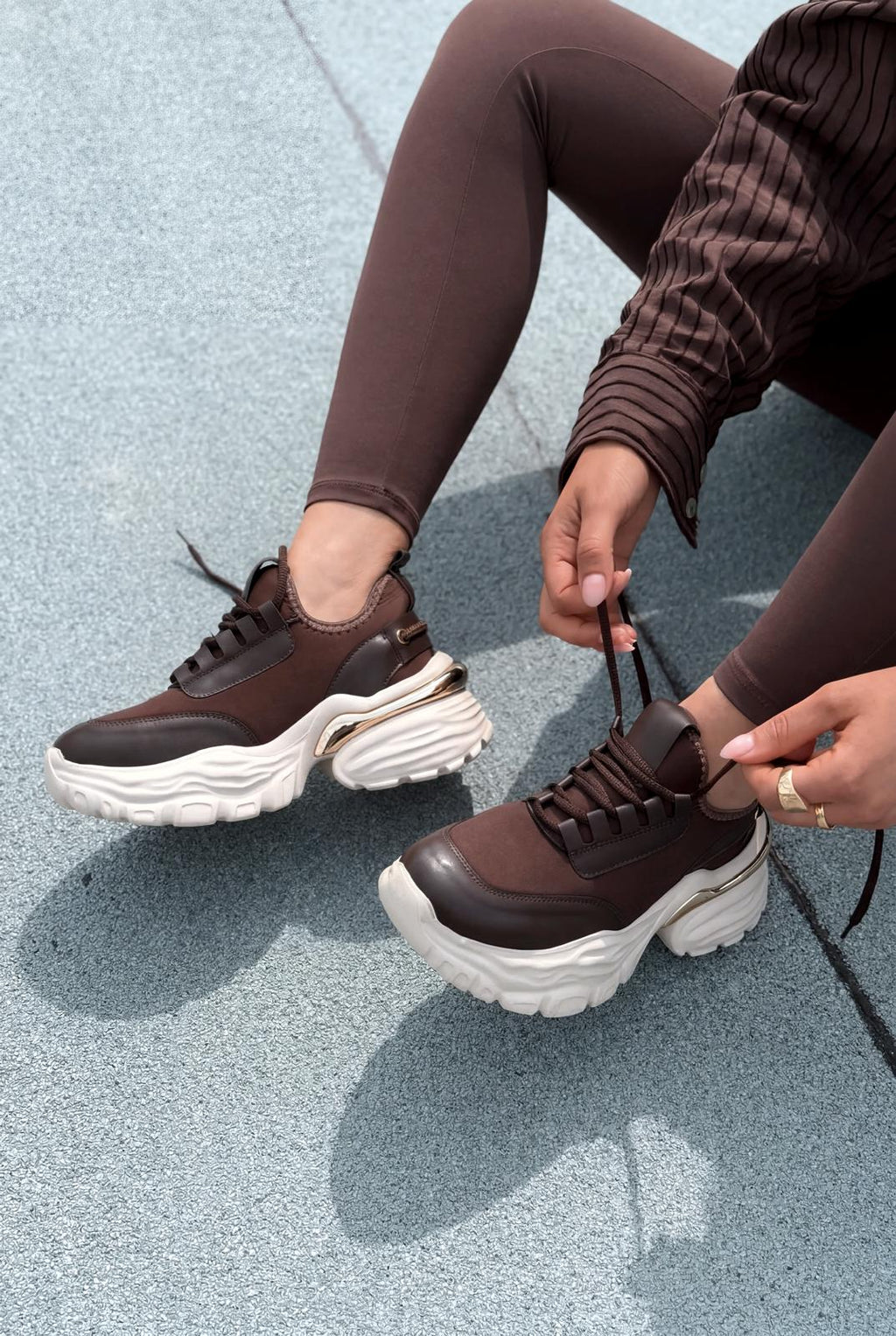 Solin Dark Brown Women's Sneakers