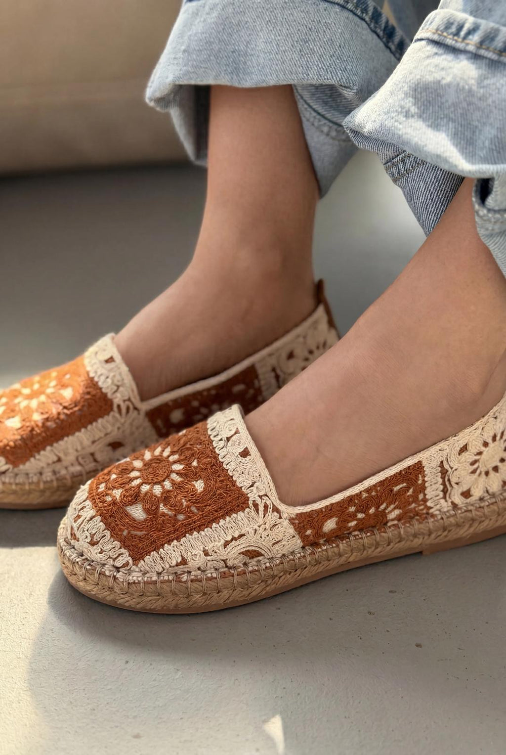 Linera Tan Women's Espadrille Loafers