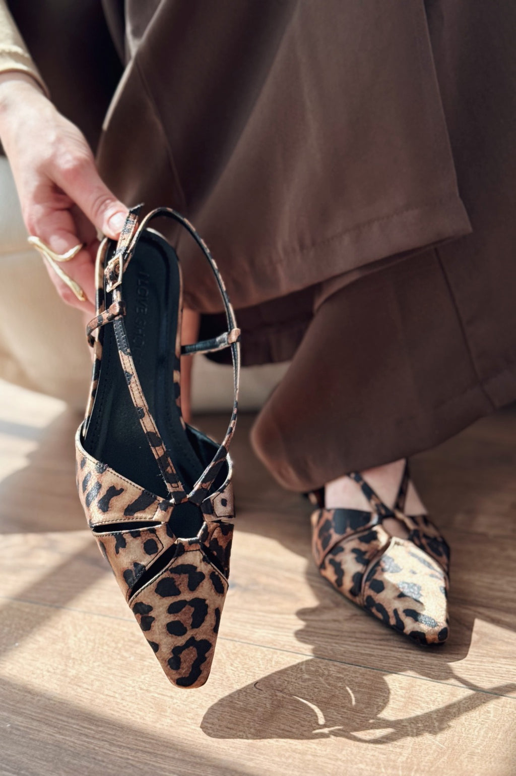 Ozeras Leo Patterned Satin Women's Stilettos