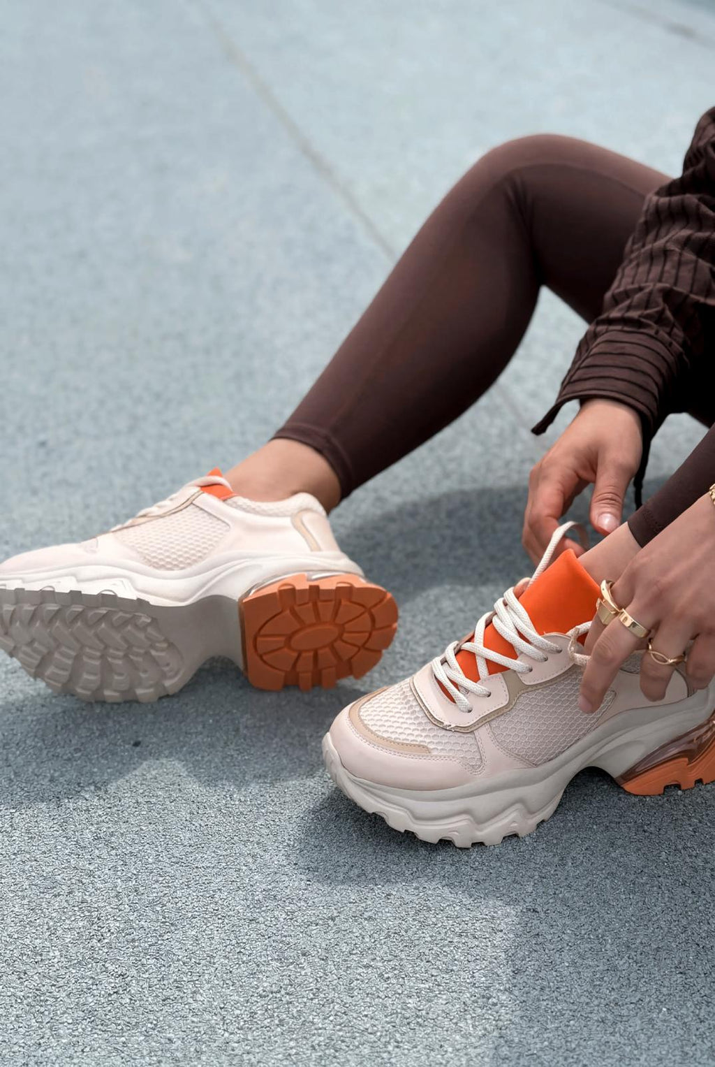Meris Orange Women's Sneakers