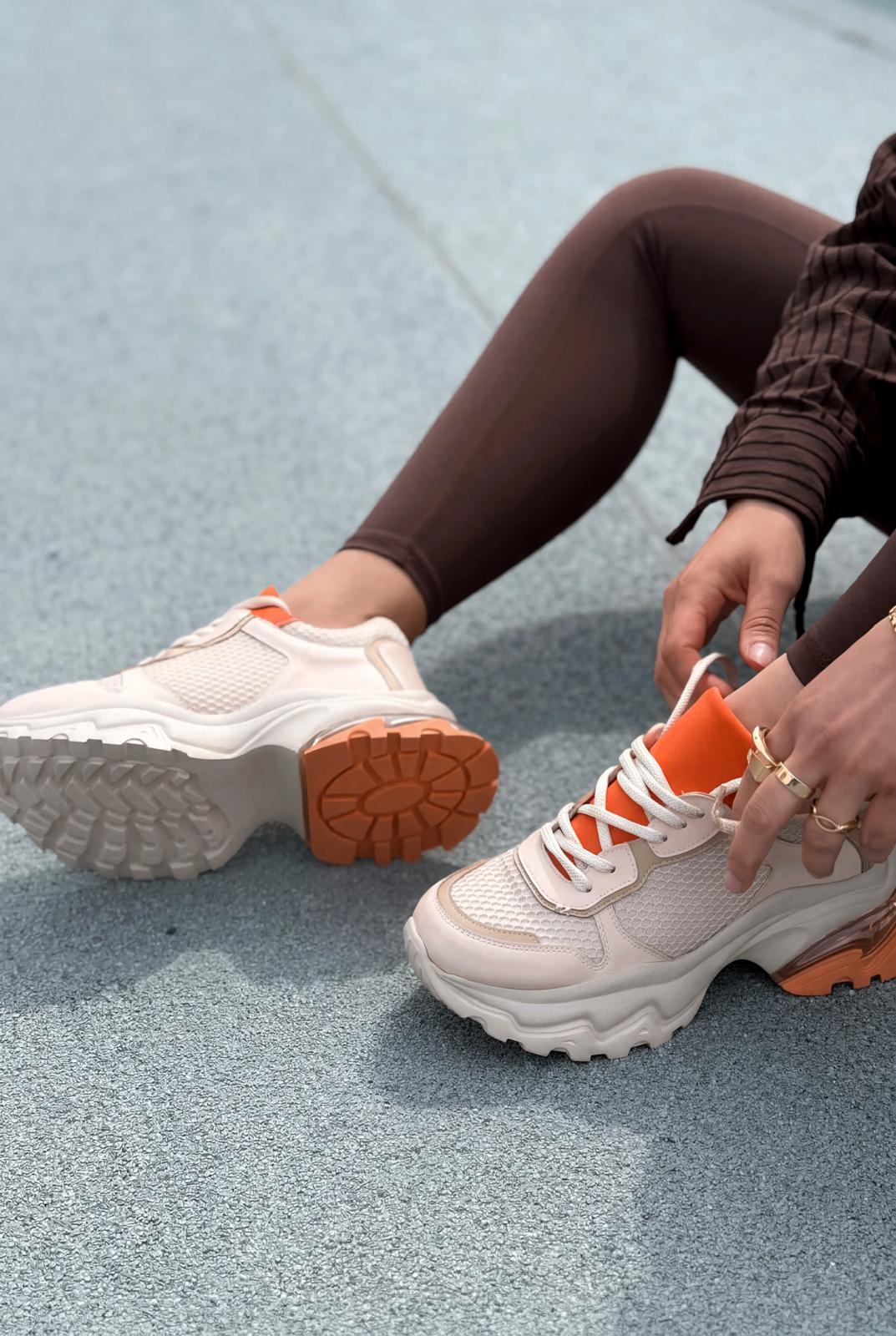 Meris Orange Women's Sneakers