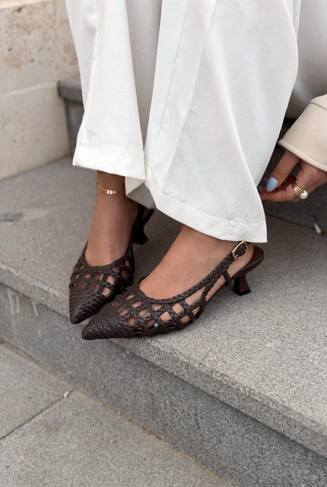 Zelya Taupe Faux Leather Women's Pumps