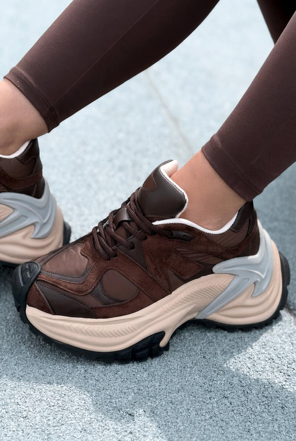 Leriva Dark Brown Women's Sneakers