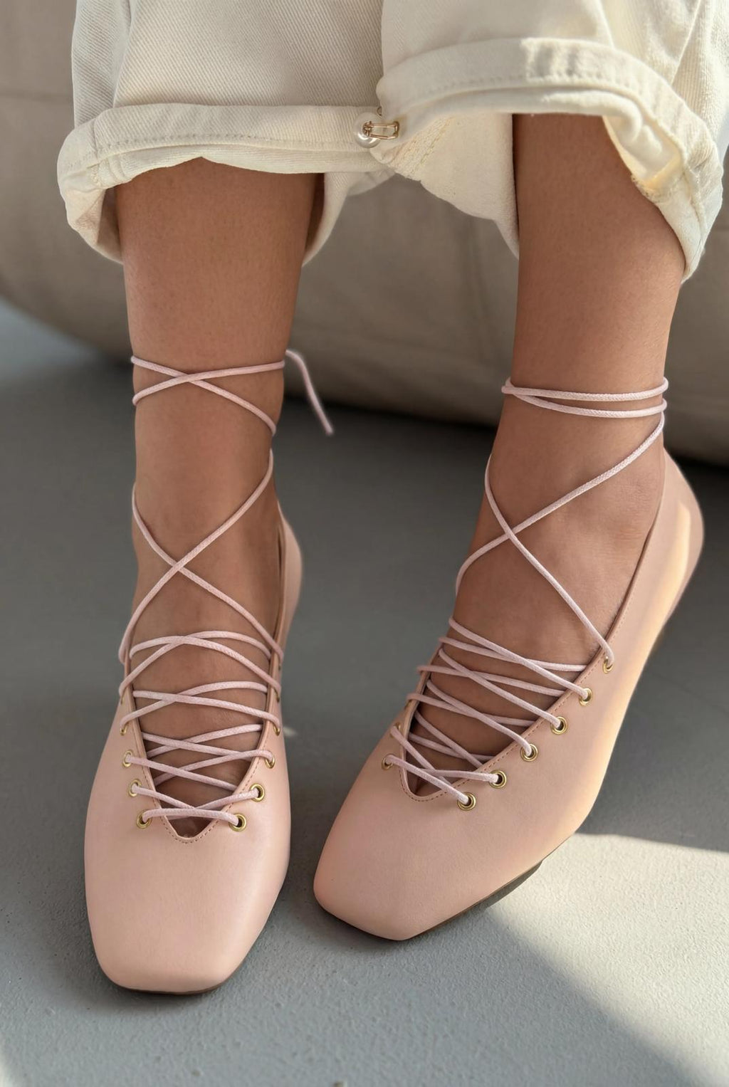 Seranis Blush Faux Leather Women's Pumps