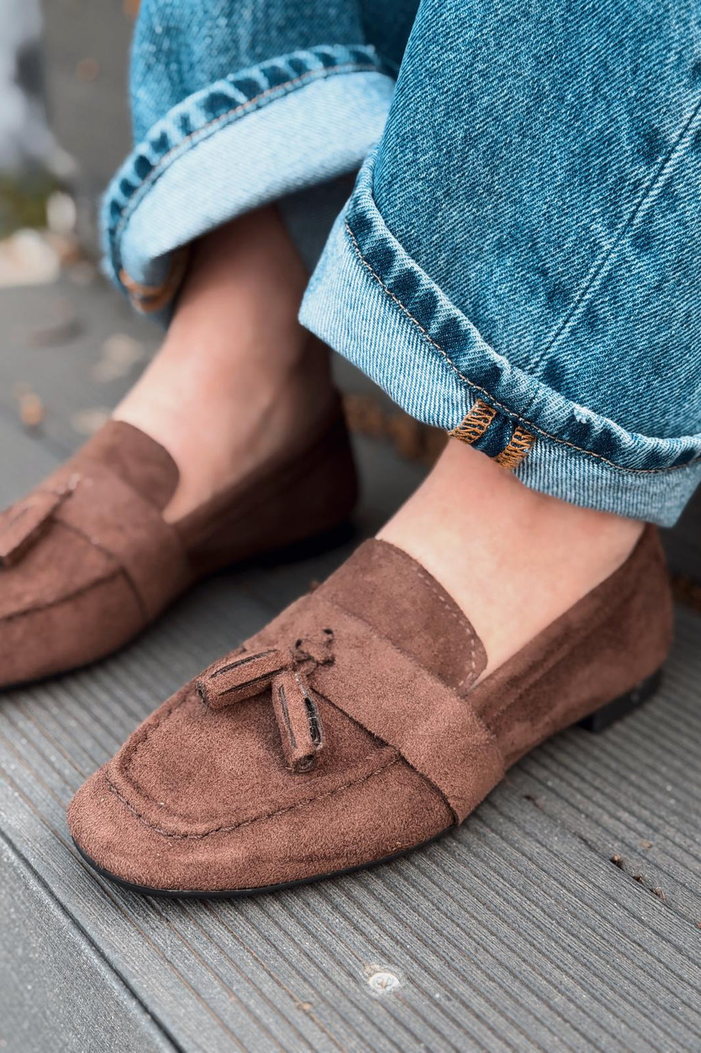Olena Women's Loafer Light Brown Suede