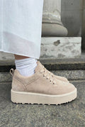 Ruvo Beige Suede Women's Sneakers