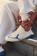 Rosven Blue Faux Leather Women's Sneakers