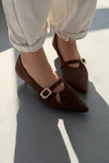 Karden Light Brown Suede Women's Stilettos