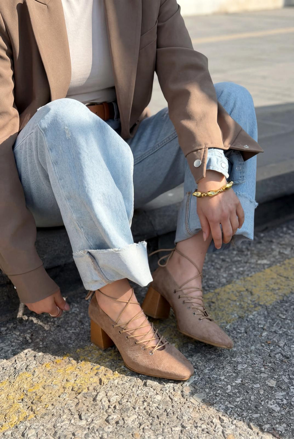 Temora Camel Suede Women's Pumps