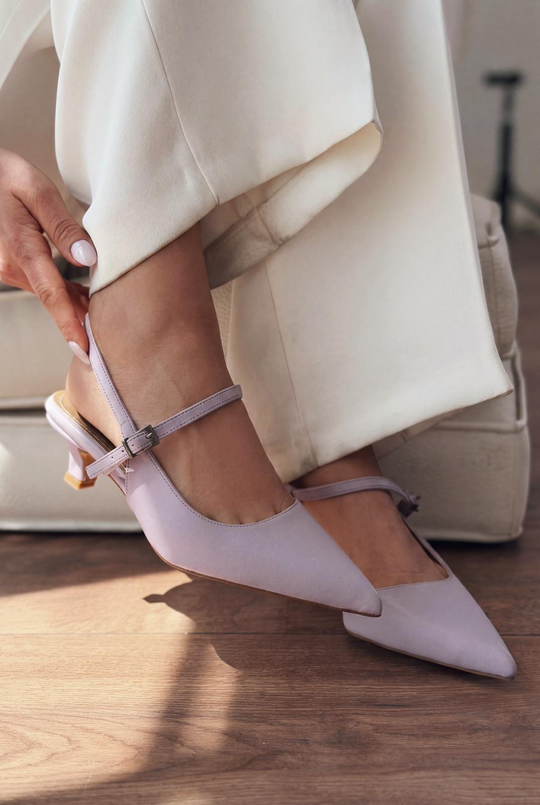 Torev Lilac Faux Leather Women's Stilettos