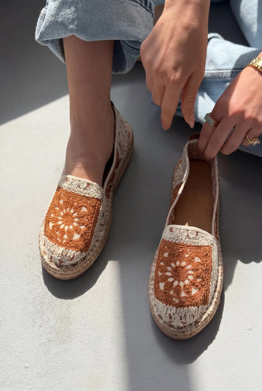 Linera Tan Women's Espadrille Loafers