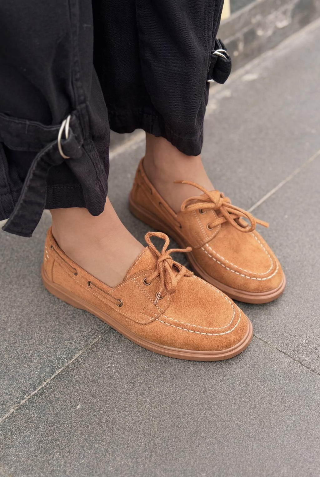Morin Tan Suede Women's Oxford Shoes
