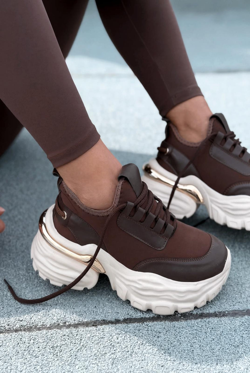 Solin Dark Brown Women's Sneakers