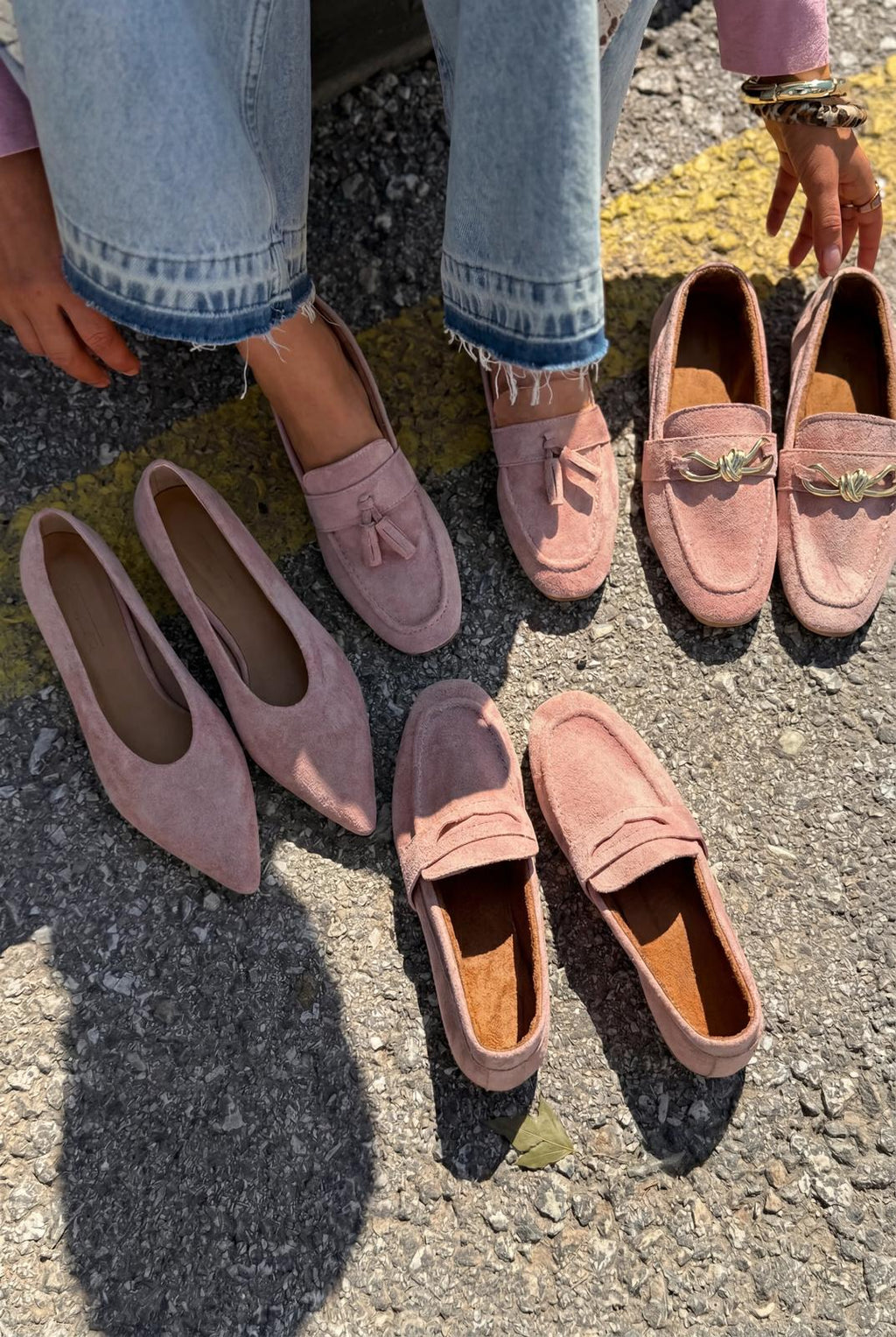 Seranis Powder Suede Genuine Leather Stiletto