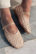Roselle Nude Faux Leather Women's Flats