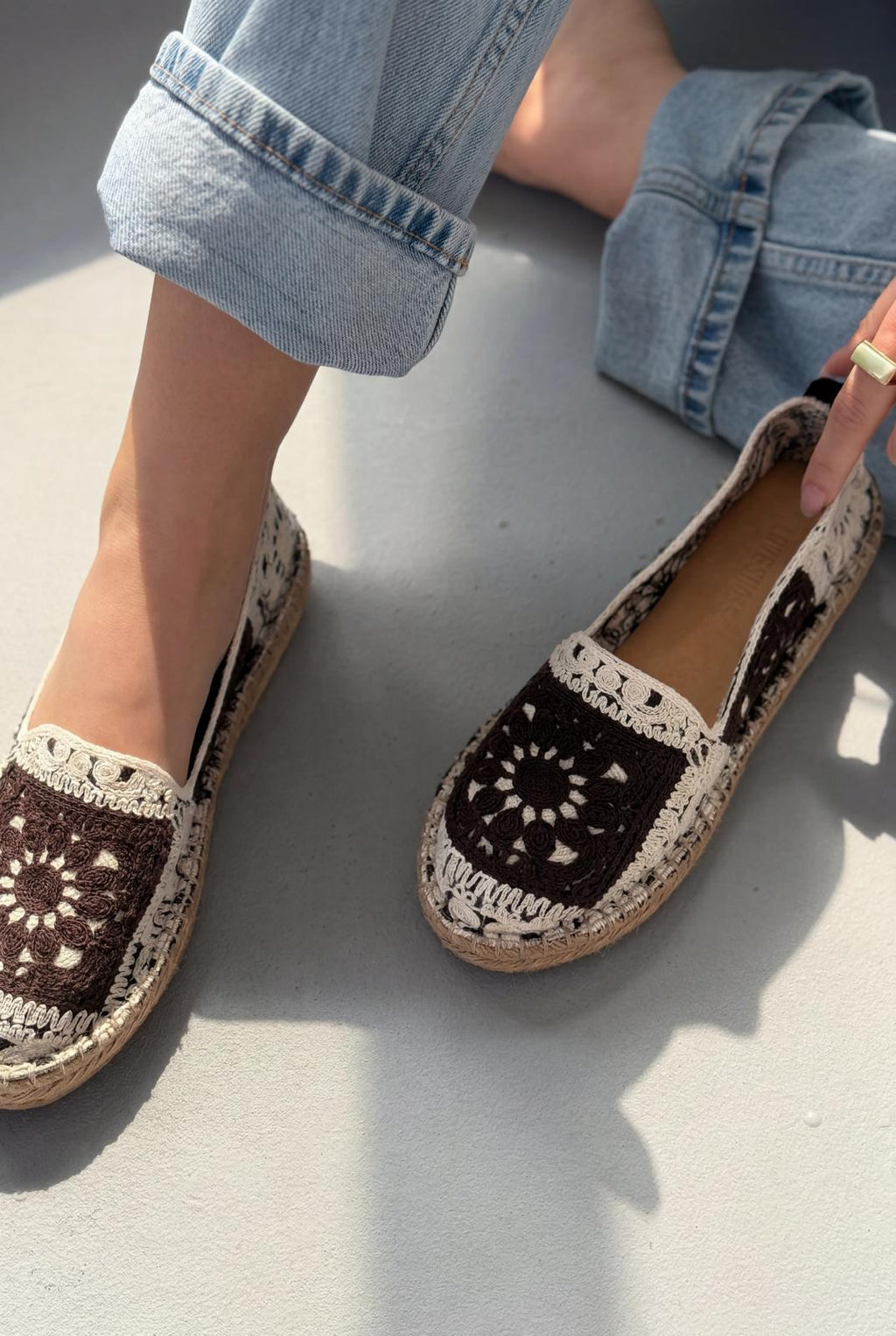 Linera Light Brown Women's Espadrille Loafers