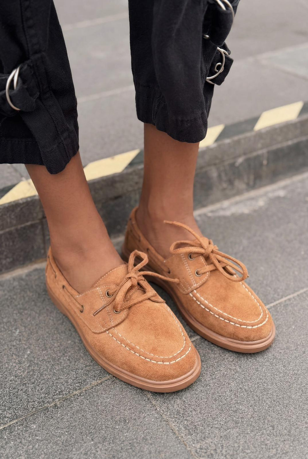 Morin Tan Suede Women's Oxford Shoes