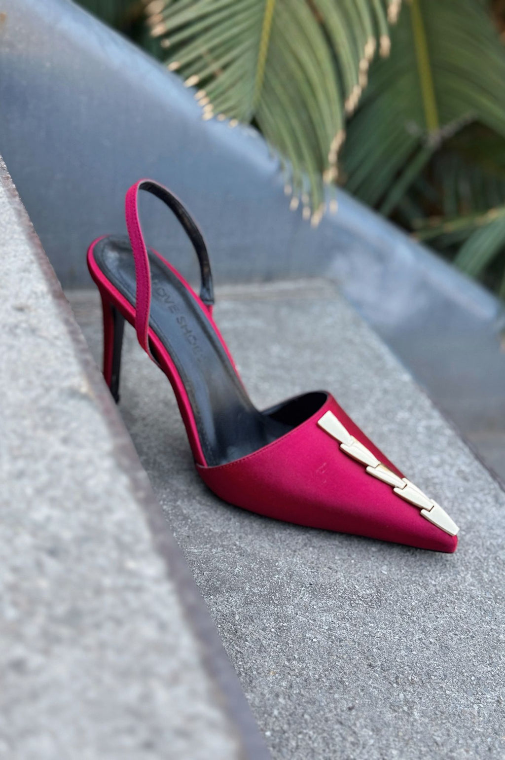 Jaylen Bordeaux Satin Women's Pumps