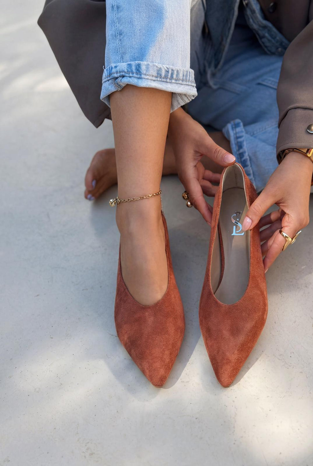 Seranis Tan Suede Women's Stilettos