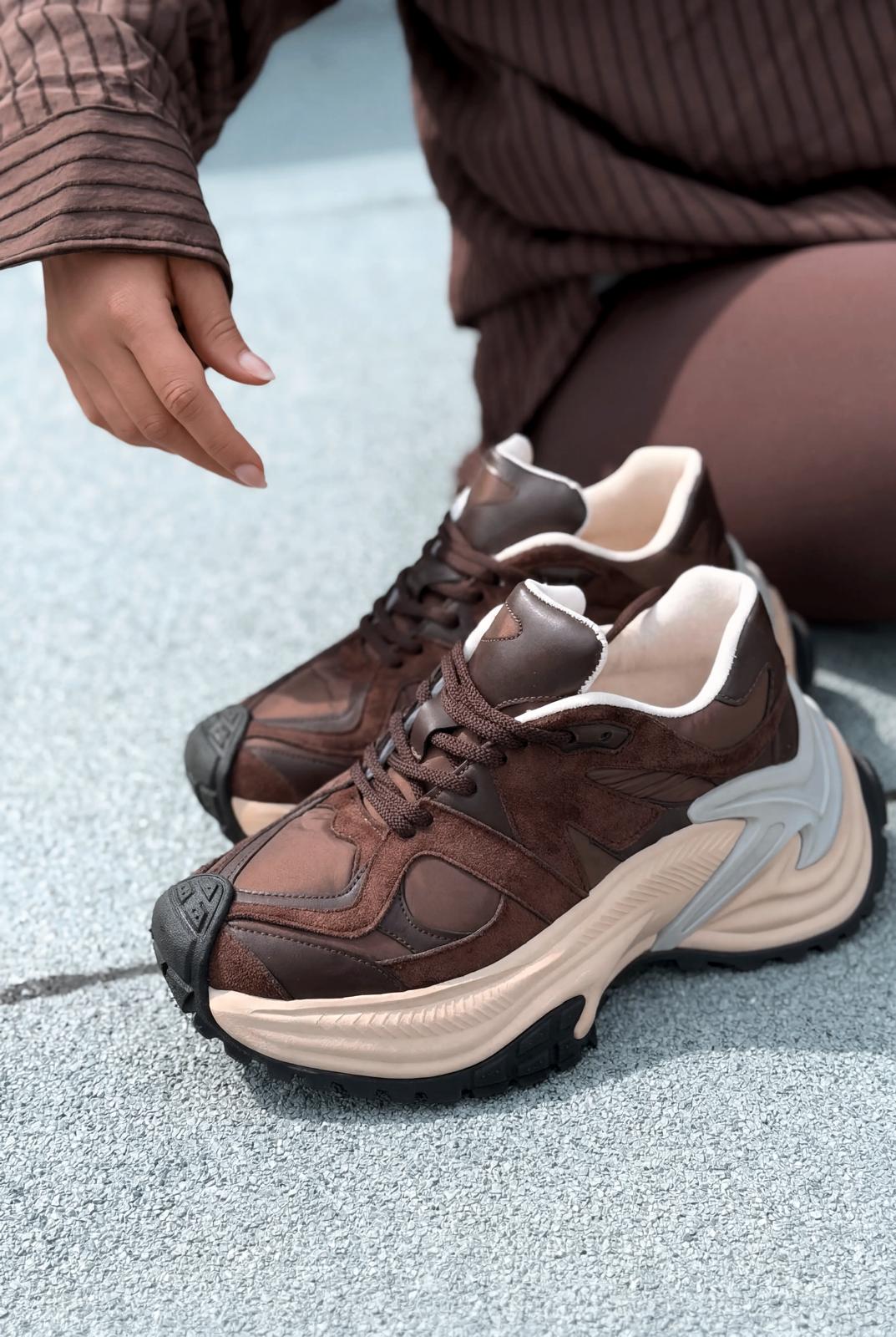 Leriva Dark Brown Women's Sneakers