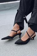 Torev Black Suede Women's Stilettos