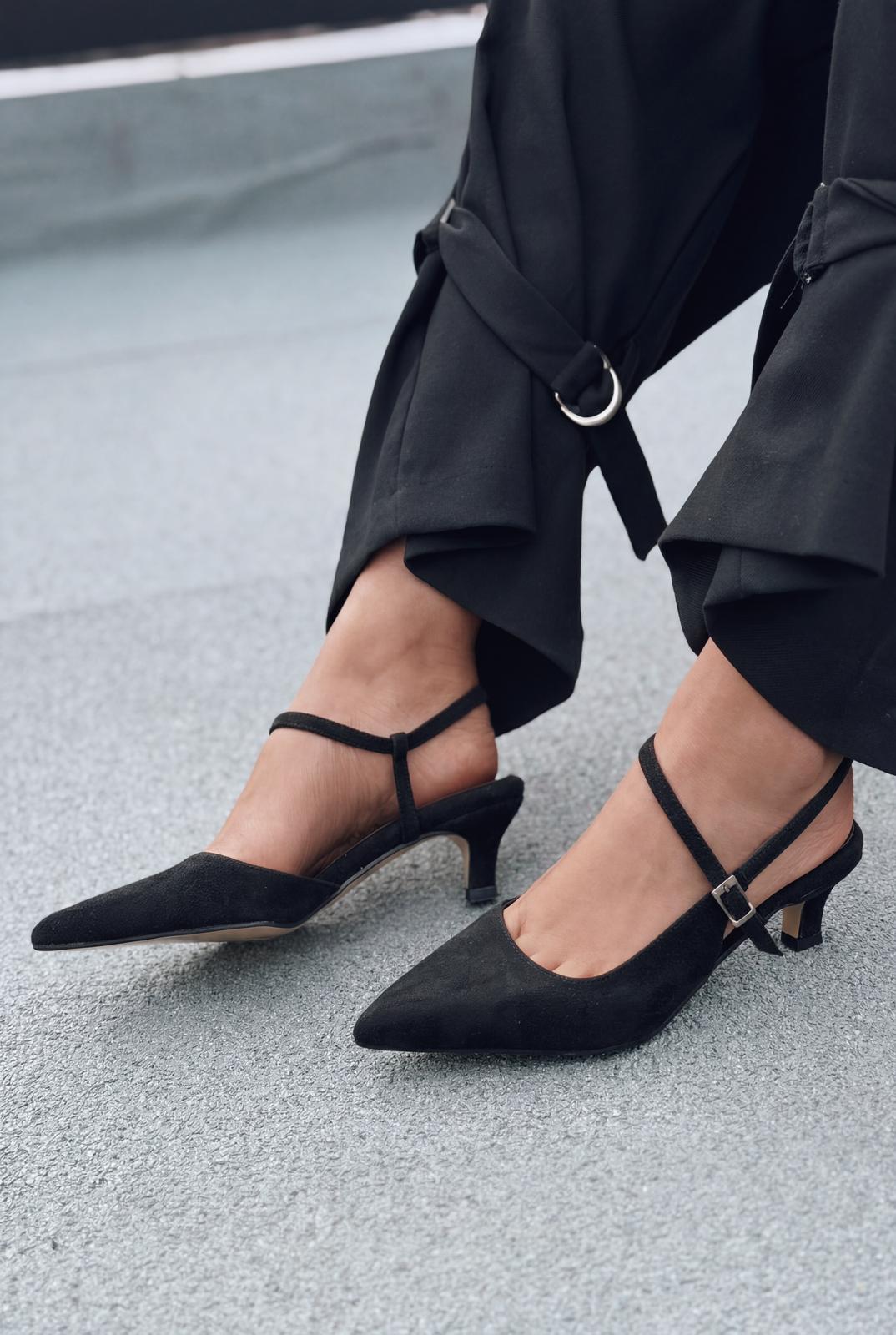 Torev Black Suede Women's Stilettos