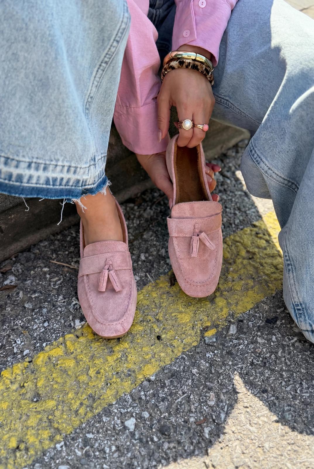 Olena Powder Suede Women's Loafers