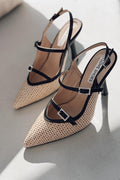 Eliore Black Woven Women's Stiletto