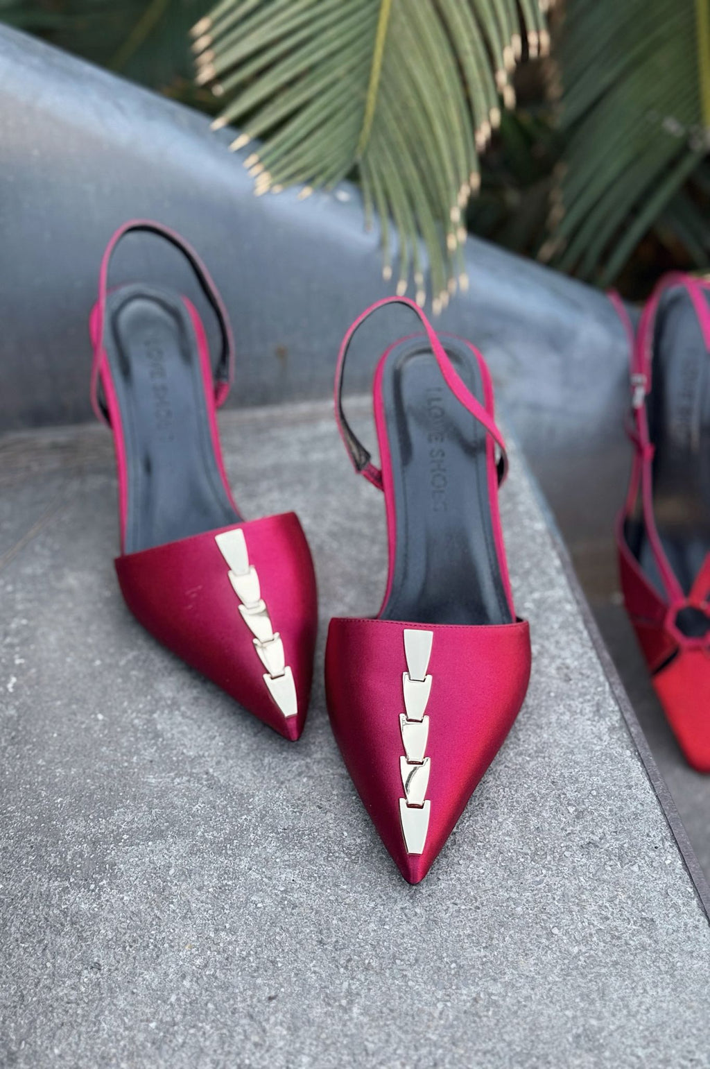 Jaylen Bordeaux Satin Women's Pumps