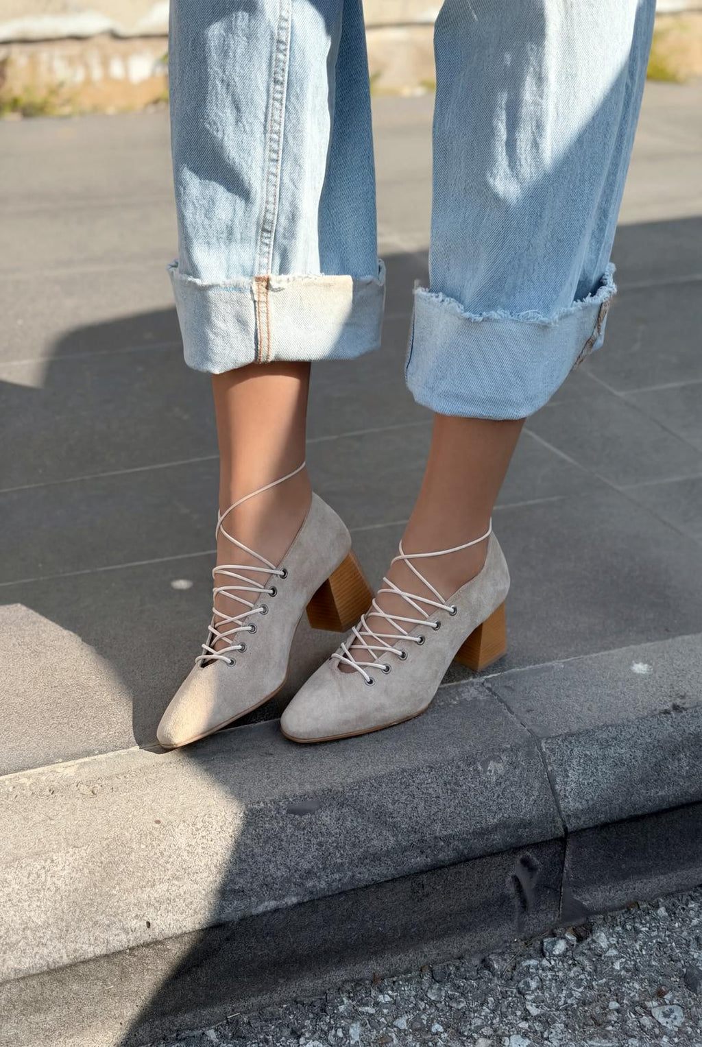 Temora Beige Suede Women's Pumps