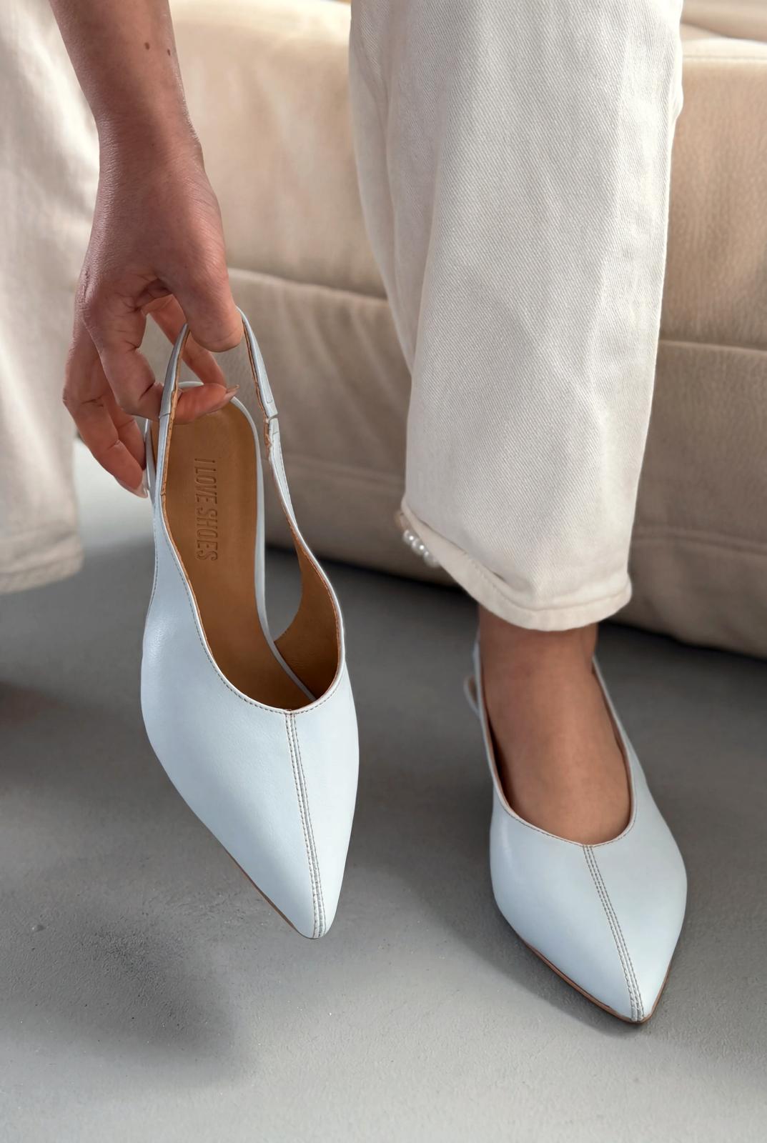 Selor Baby Blue Genuine Leather Faux Leather Women's Stilettos