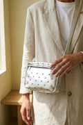 Morten Silver Faux Leather Women's Crossbody Bag