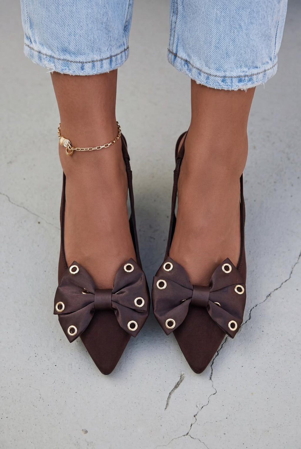 Delvonis Light Brown Satin Women's Stilettos