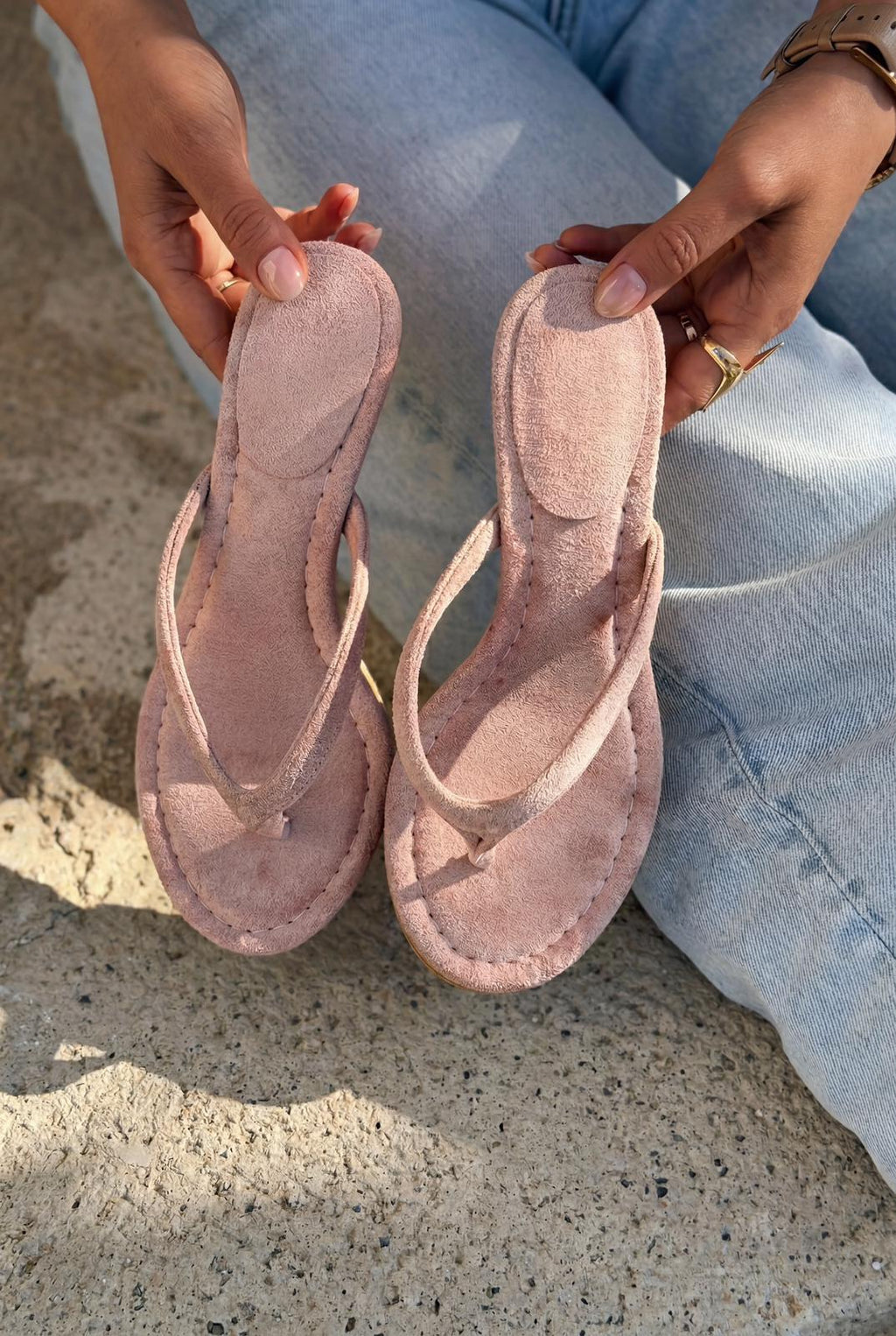 Arlene Pink Suede Pumps