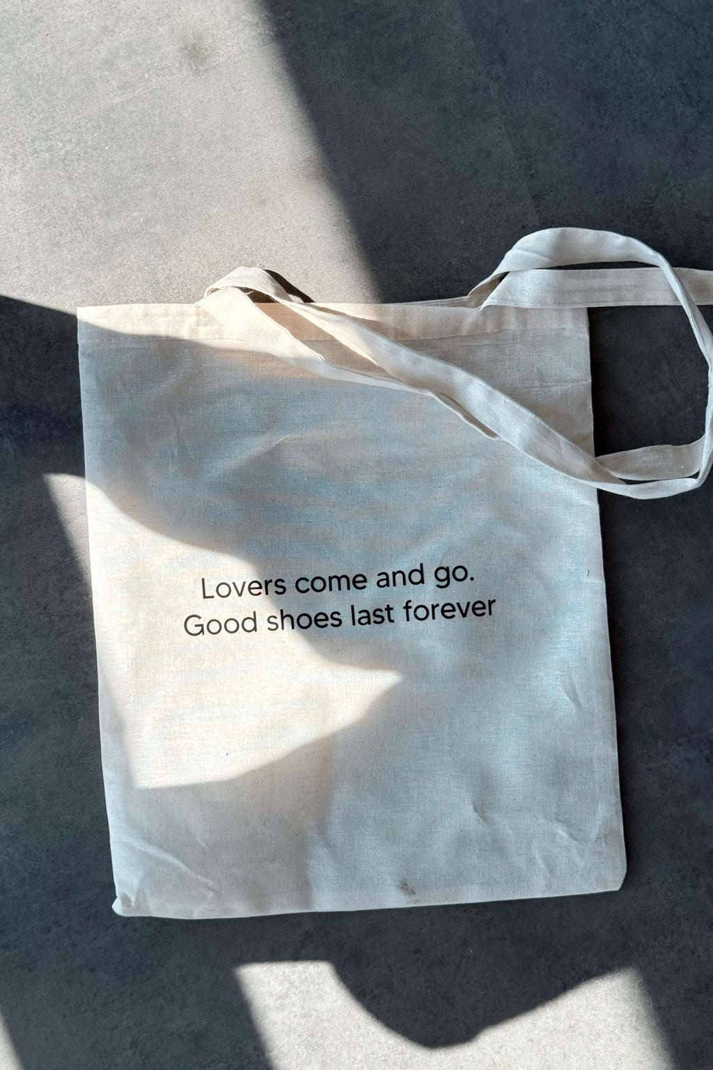 I Love Shoes Printed Natural Canvas Tote Bag