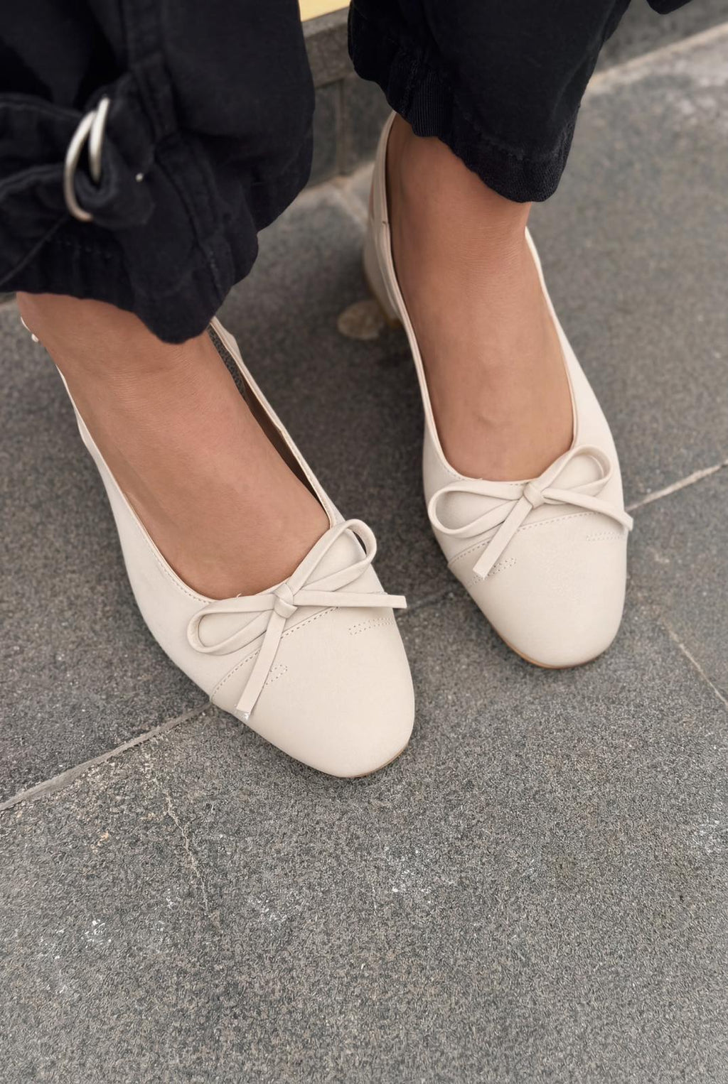 Rivka Beige Satin Women's Mary Jane