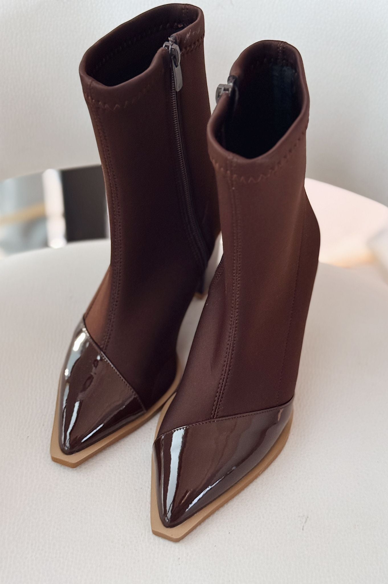 Mivora Stretch Dark Brown Women's Boots