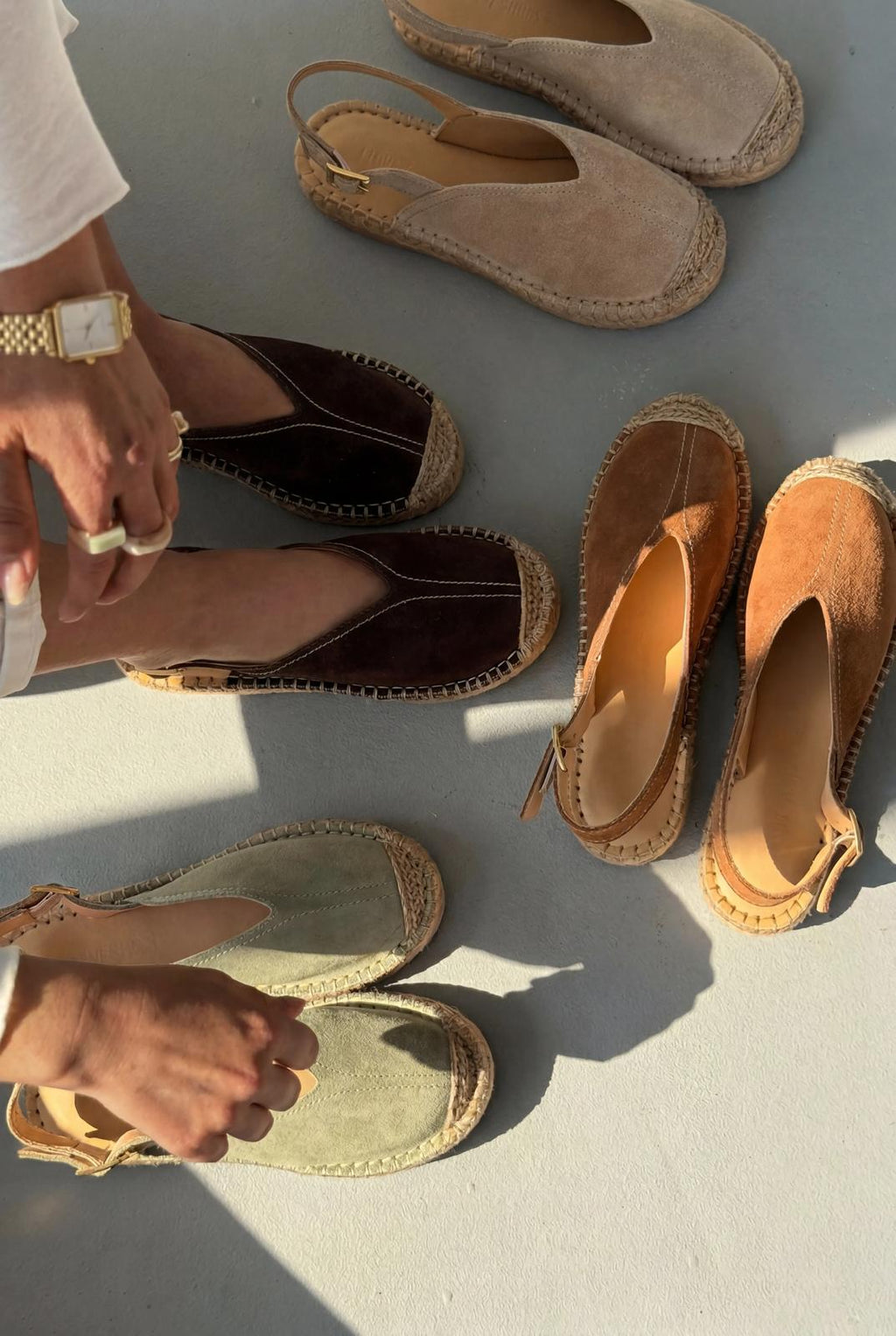 Orveth Tan Genuine Suede Women's Espadrille