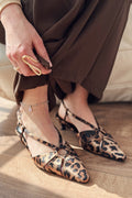 Ozeras Leo Patterned Satin Women's Stilettos