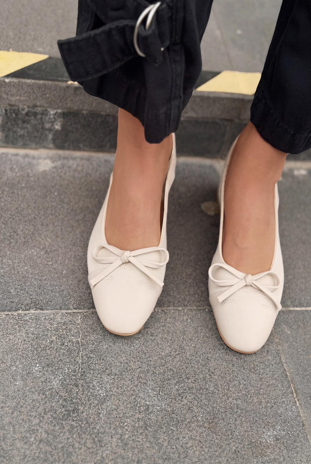 Rivka Beige Satin Women's Mary Jane