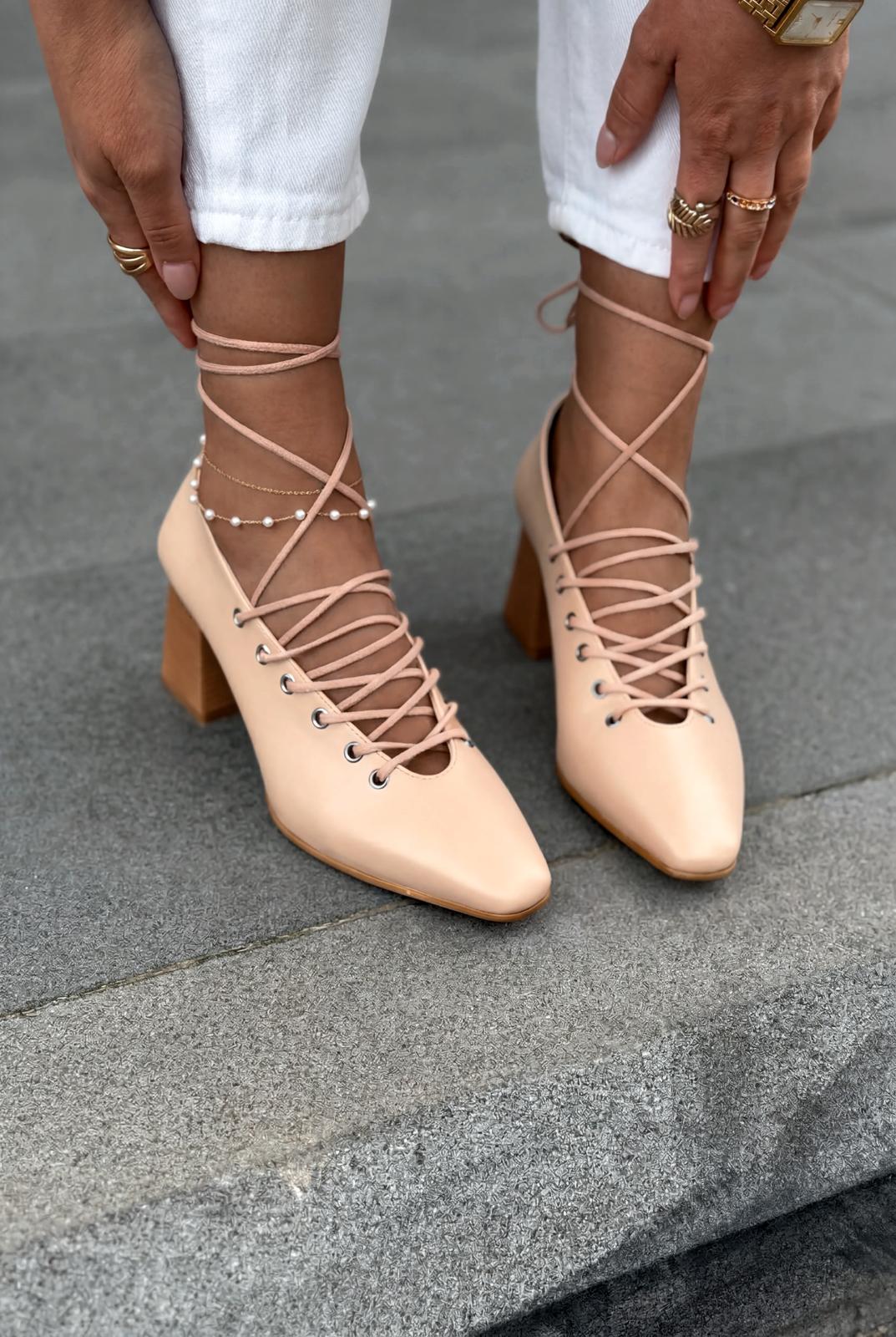 Temora Nude Faux Leather Women's Pumps
