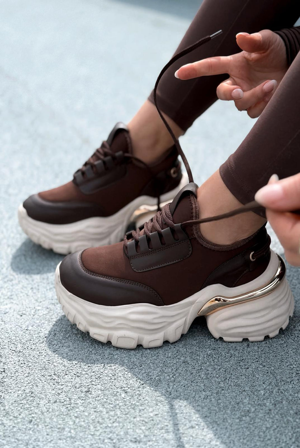 Solin Dark Brown Women's Sneakers