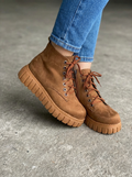 Norveta Camel Suede Women's Boots