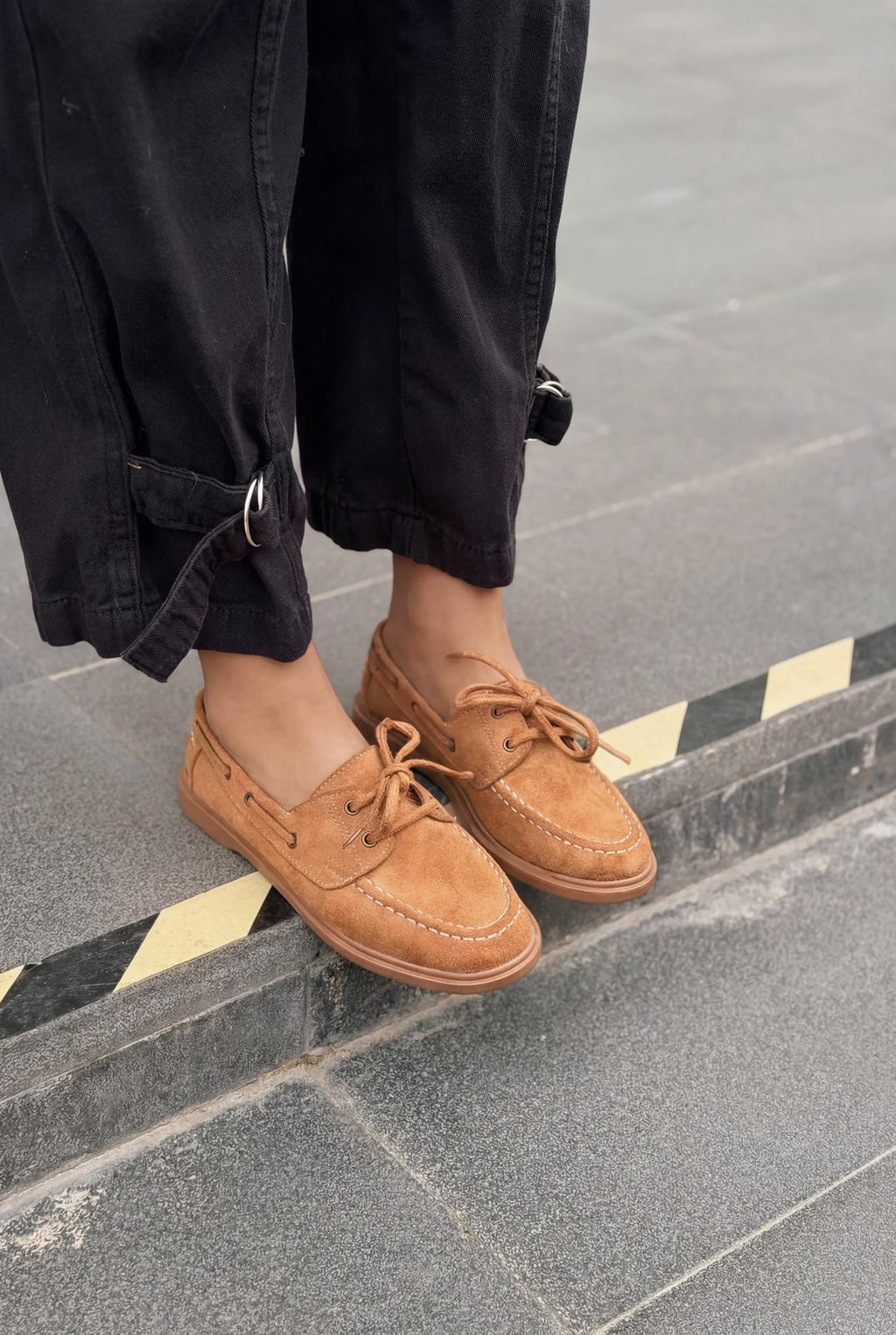Morin Tan Suede Women's Oxford Shoes