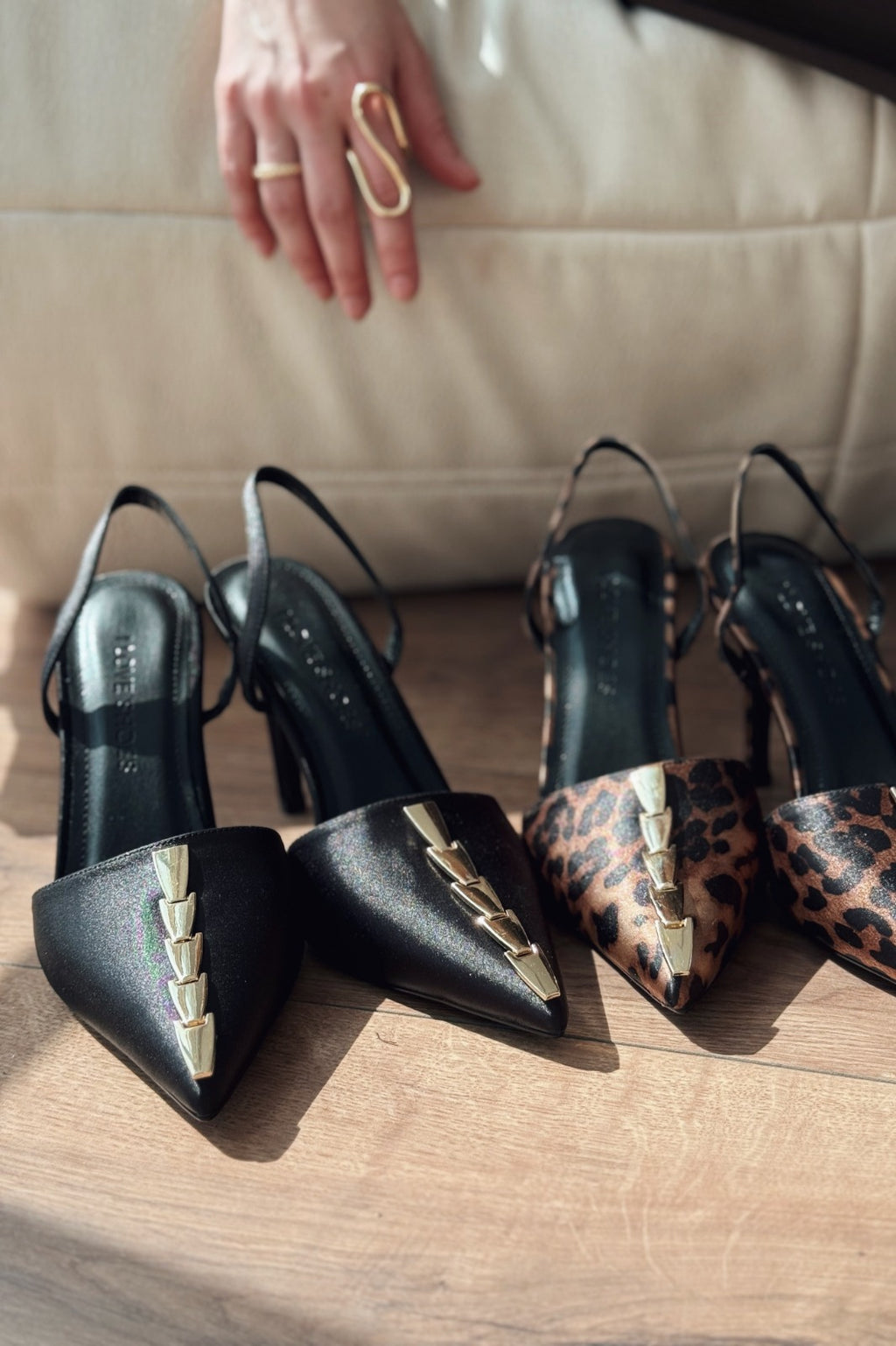 Jaylen Leo Pattern Satin Women's Pumps