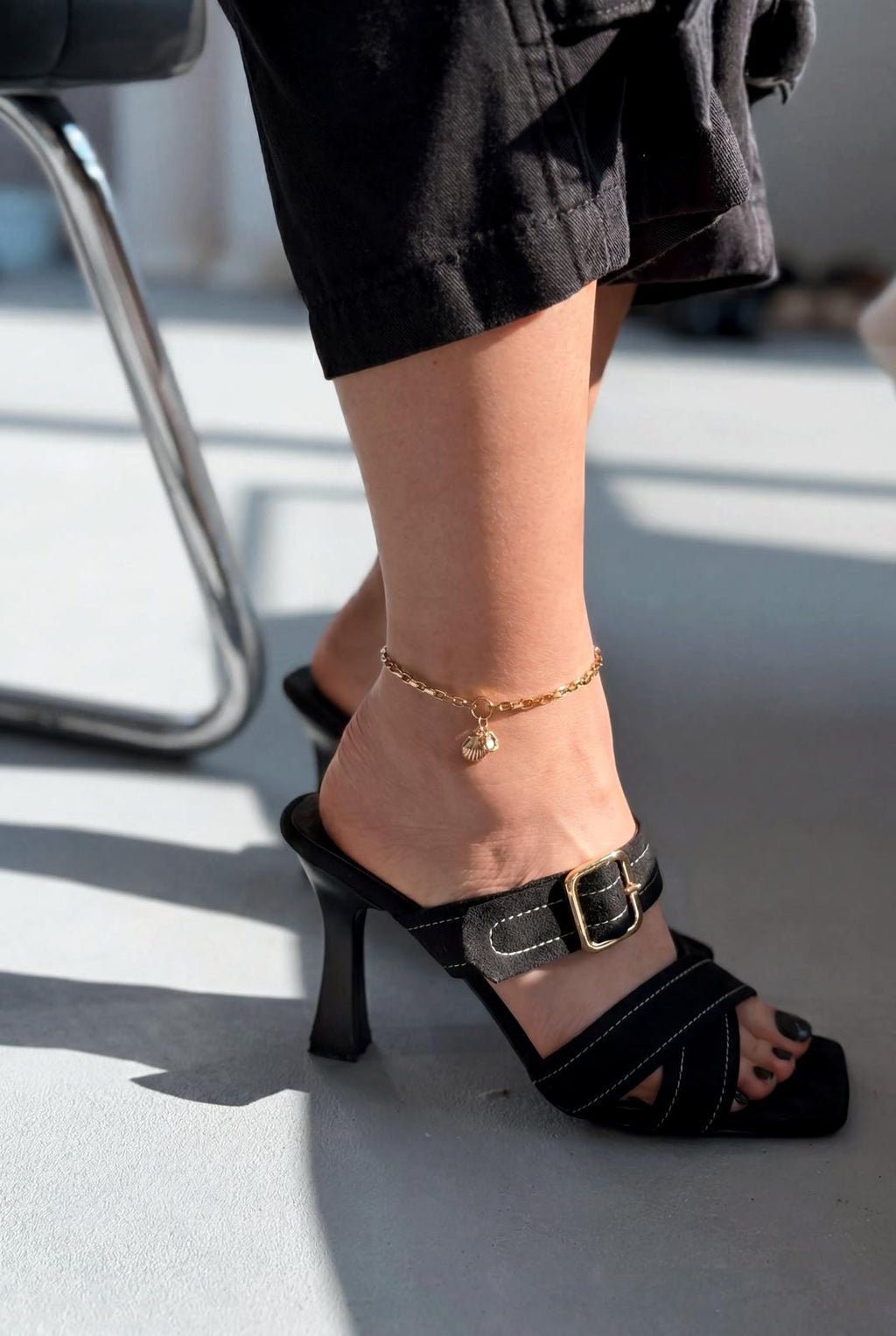 Norden Black Suede Women's Pumps Mule