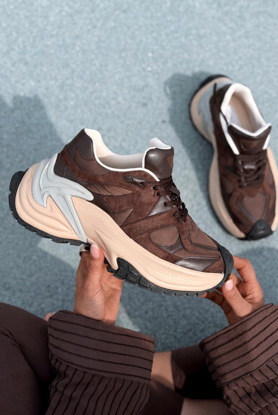 Leriva Dark Brown Women's Sneakers