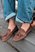 Olena Women's Loafer Light Brown Suede